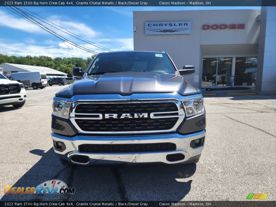 2022 Ram 1500 Big Horn Crew Cab 4x4 Granite Crystal Metallic / Black/Diesel Gray Photo #7