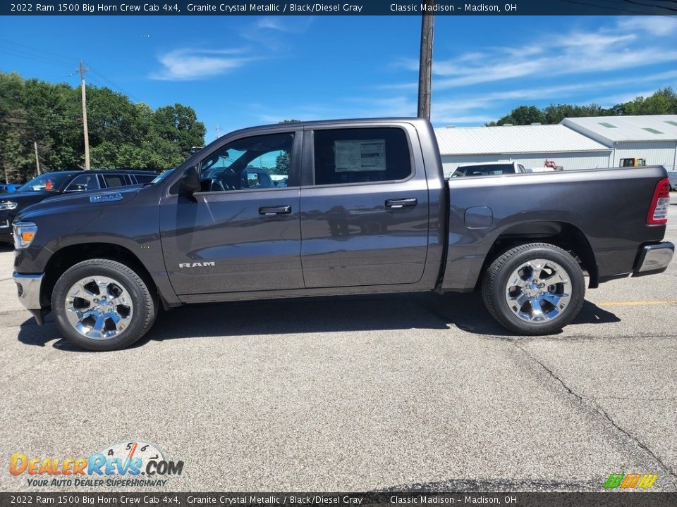 2022 Ram 1500 Big Horn Crew Cab 4x4 Granite Crystal Metallic / Black/Diesel Gray Photo #8