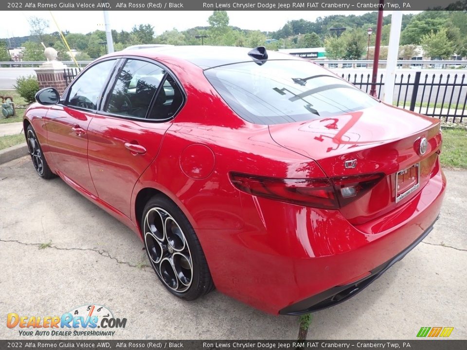 2022 Alfa Romeo Giulia Veloce AWD Alfa Rosso (Red) / Black Photo #3