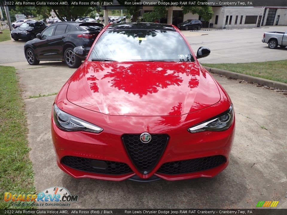 2022 Alfa Romeo Giulia Veloce AWD Alfa Rosso (Red) / Black Photo #8