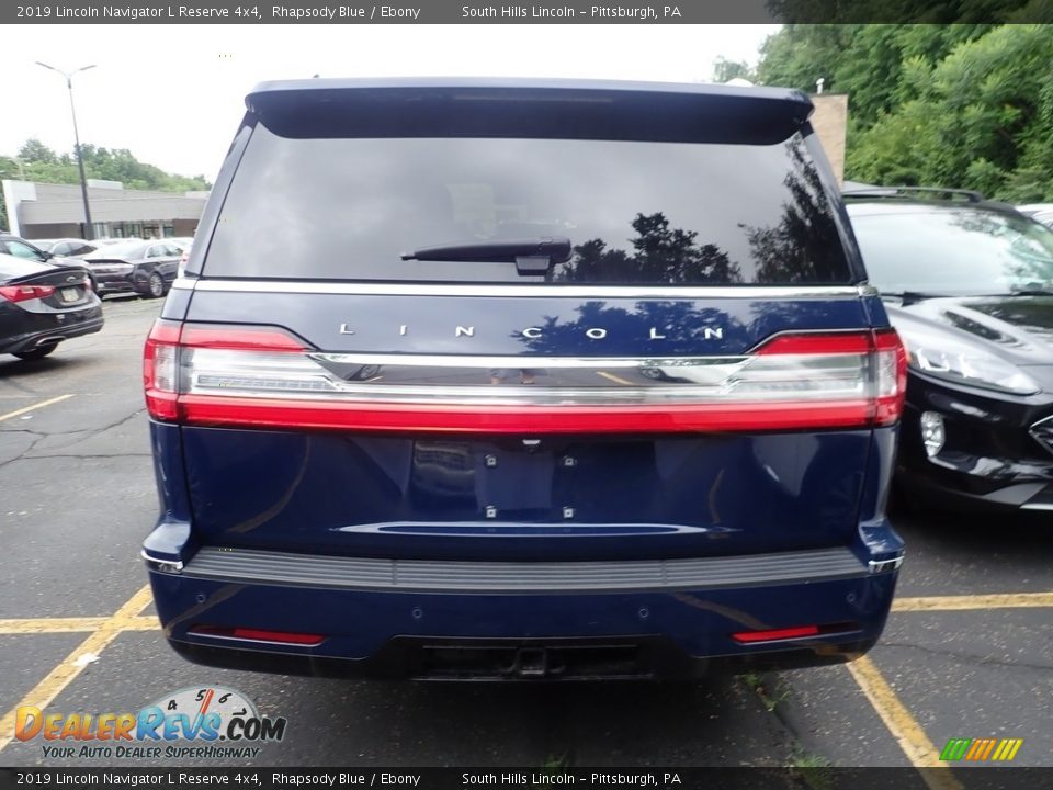 2019 Lincoln Navigator L Reserve 4x4 Rhapsody Blue / Ebony Photo #3