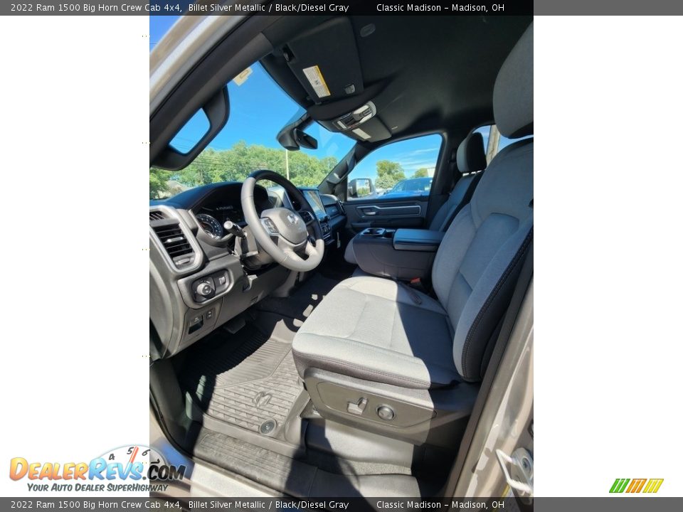 2022 Ram 1500 Big Horn Crew Cab 4x4 Billet Silver Metallic / Black/Diesel Gray Photo #2