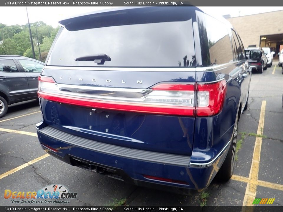 2019 Lincoln Navigator L Reserve 4x4 Rhapsody Blue / Ebony Photo #4