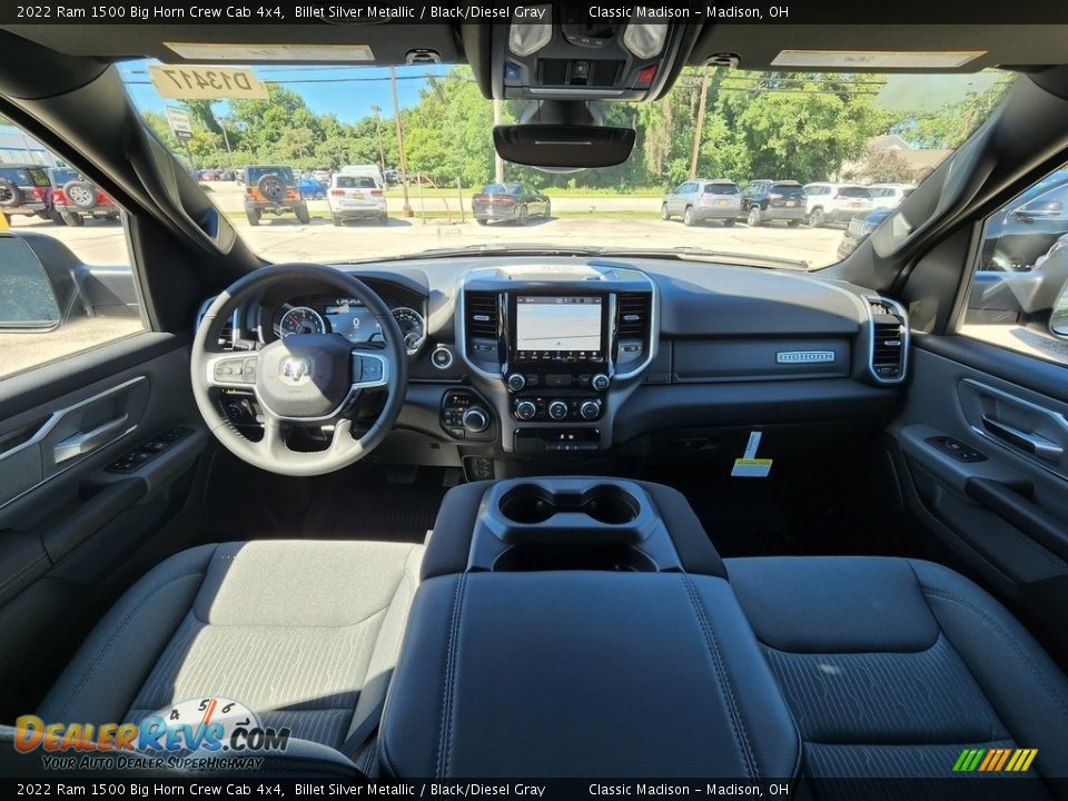 2022 Ram 1500 Big Horn Crew Cab 4x4 Billet Silver Metallic / Black/Diesel Gray Photo #4