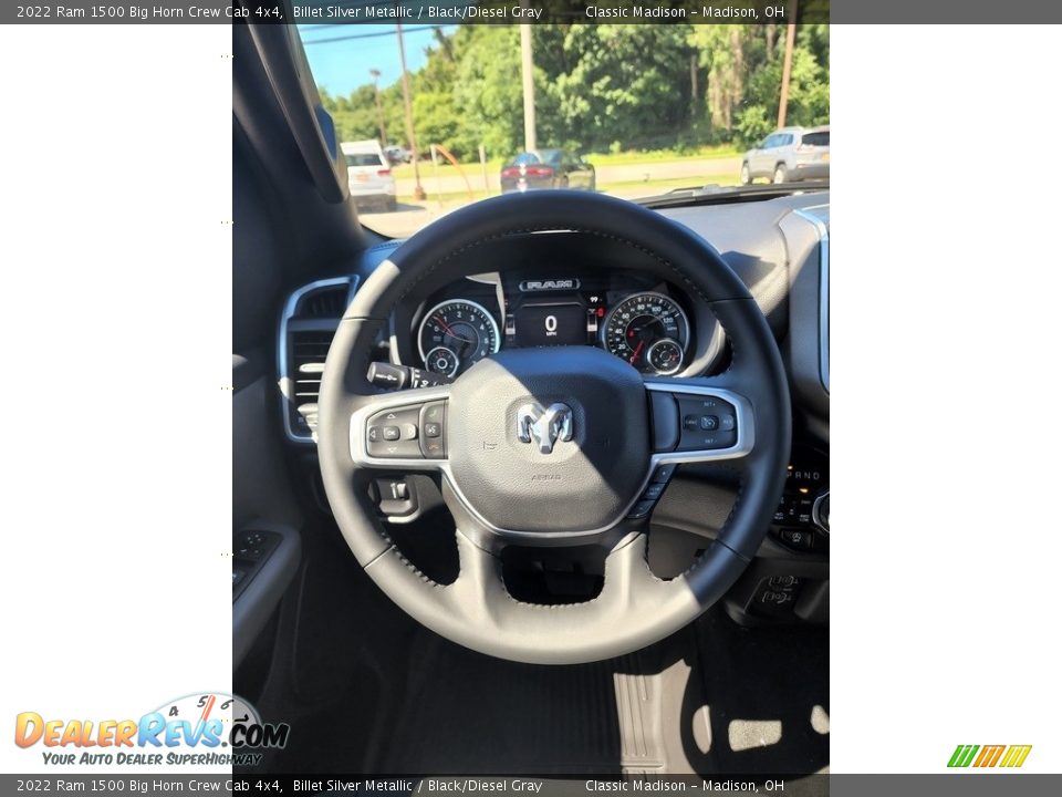 2022 Ram 1500 Big Horn Crew Cab 4x4 Billet Silver Metallic / Black/Diesel Gray Photo #5