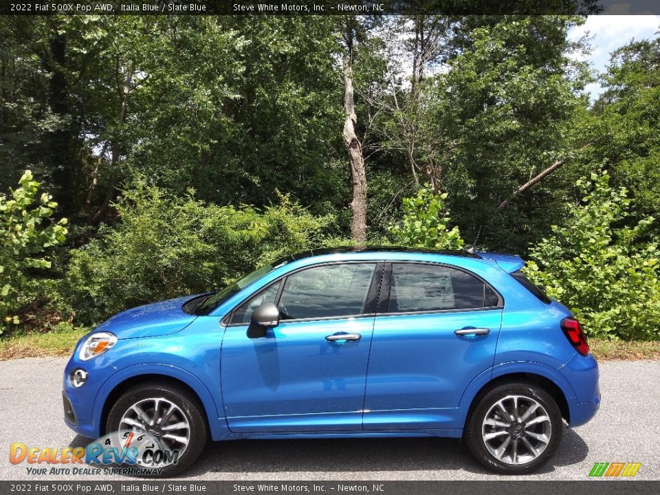 Italia Blue 2022 Fiat 500X Pop AWD Photo #1