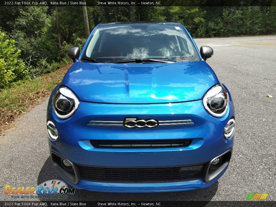 2022 Fiat 500X Pop AWD Italia Blue / Slate Blue Photo #3