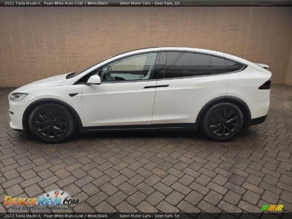 Pearl White Multi-Coat 2022 Tesla Model X  Photo #2