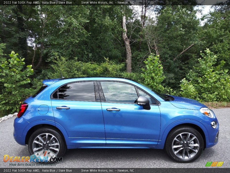 Italia Blue 2022 Fiat 500X Pop AWD Photo #5