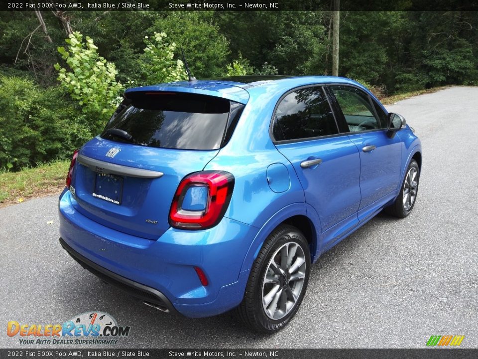 2022 Fiat 500X Pop AWD Italia Blue / Slate Blue Photo #6