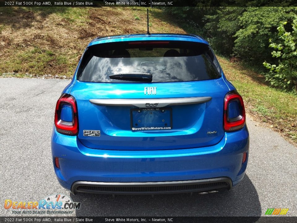 2022 Fiat 500X Pop AWD Italia Blue / Slate Blue Photo #7