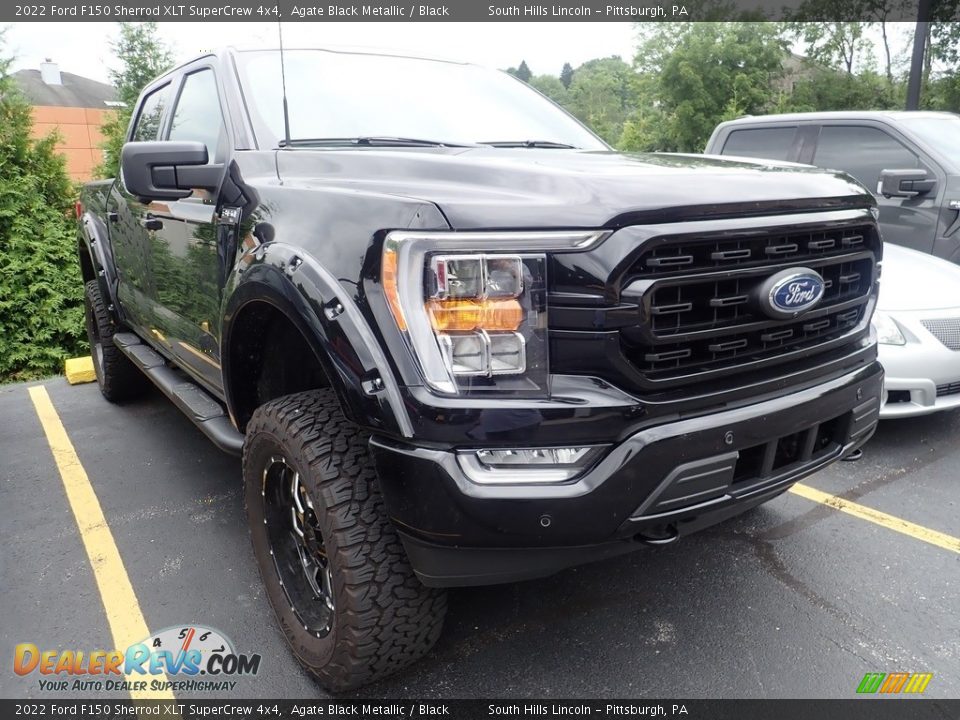 2022 Ford F150 Sherrod XLT SuperCrew 4x4 Agate Black Metallic / Black Photo #3