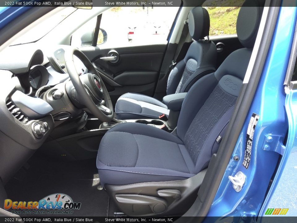 Slate Blue Interior - 2022 Fiat 500X Pop AWD Photo #10