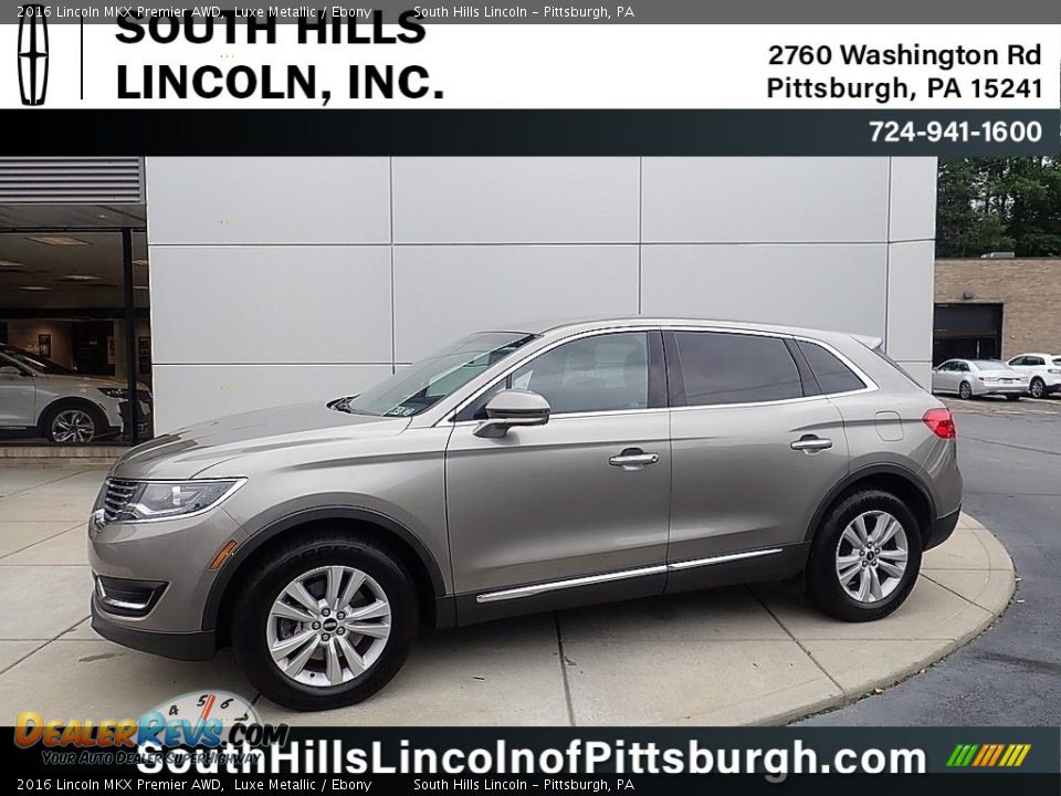 2016 Lincoln MKX Premier AWD Luxe Metallic / Ebony Photo #1