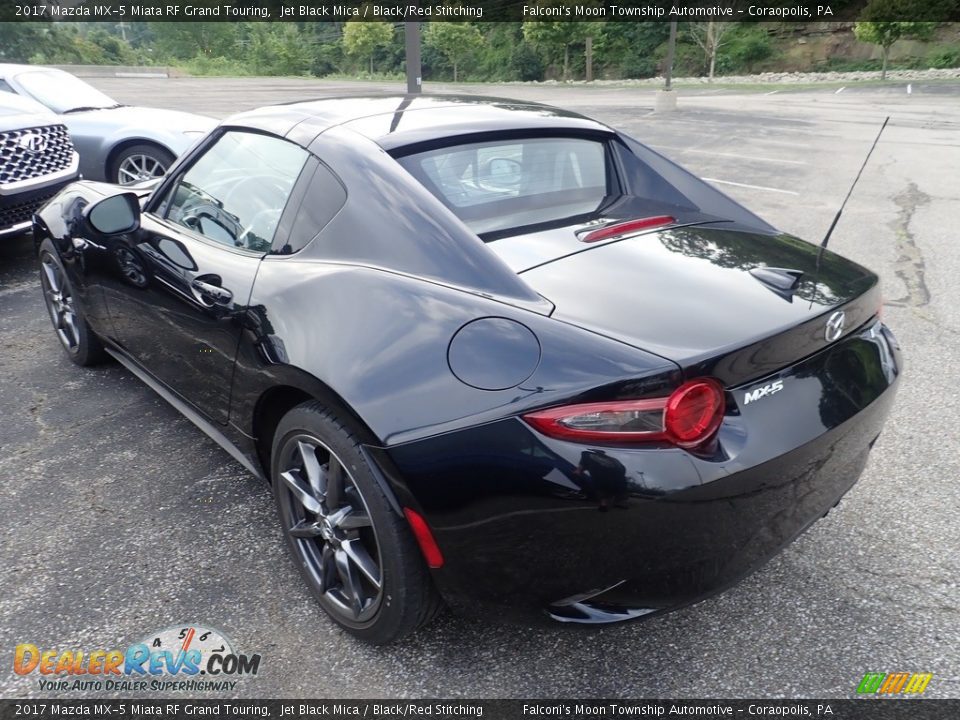 2017 Mazda MX-5 Miata RF Grand Touring Jet Black Mica / Black/Red Stitching Photo #2