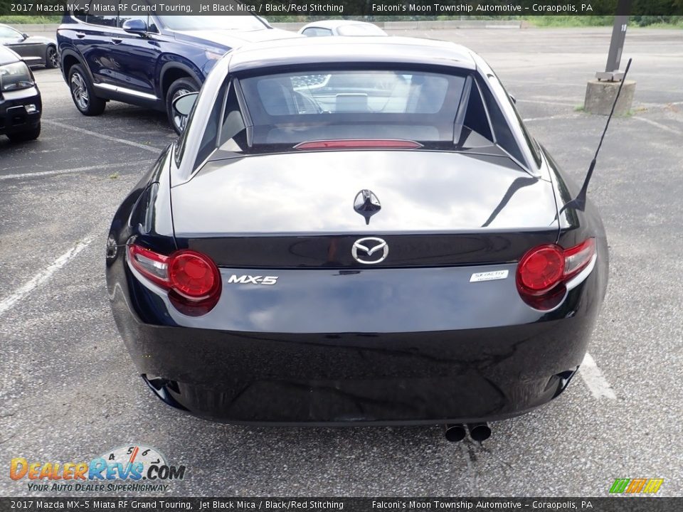 2017 Mazda MX-5 Miata RF Grand Touring Jet Black Mica / Black/Red Stitching Photo #3