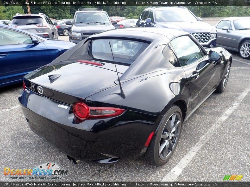 2017 Mazda MX-5 Miata RF Grand Touring Jet Black Mica / Black/Red Stitching Photo #4