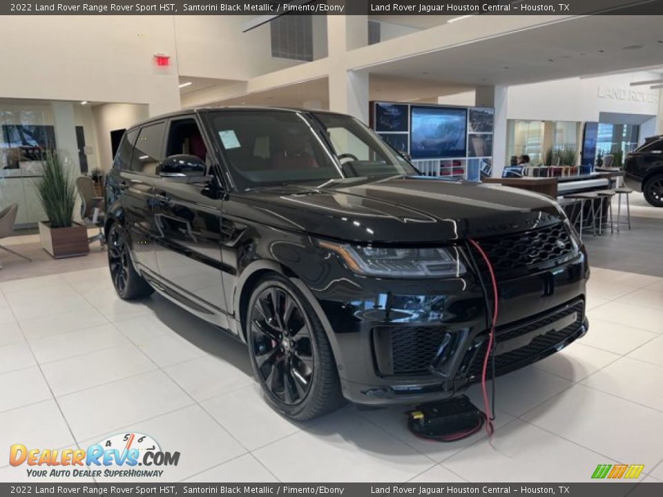 2022 Land Rover Range Rover Sport HST Santorini Black Metallic / Pimento/Ebony Photo #3