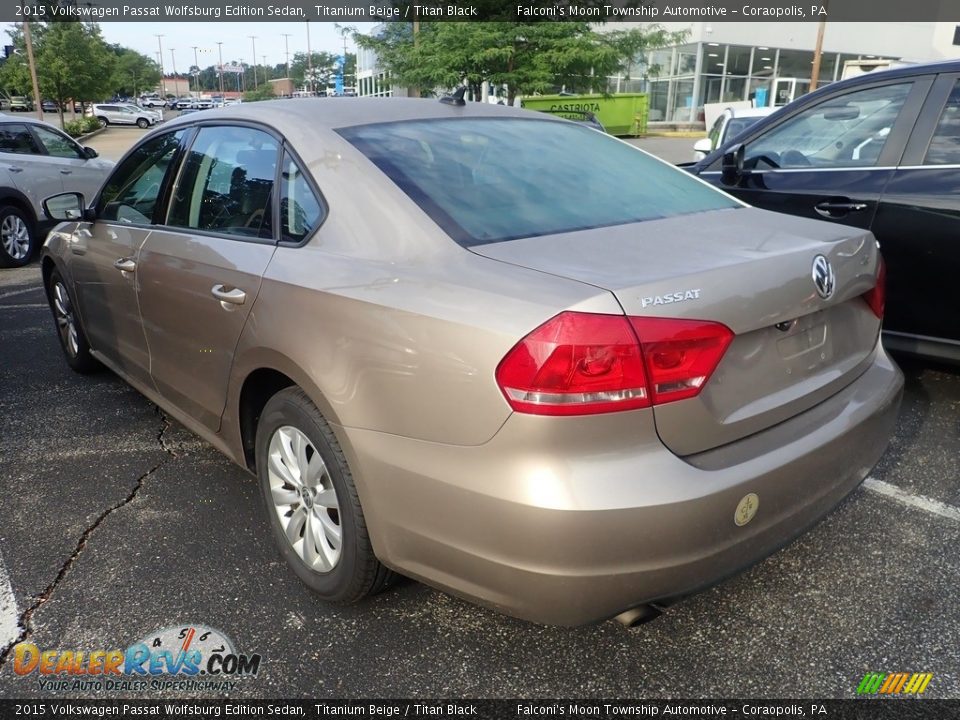 2015 Volkswagen Passat Wolfsburg Edition Sedan Titanium Beige / Titan Black Photo #2