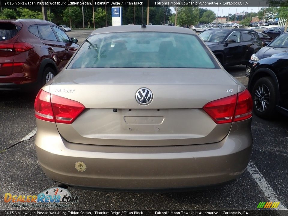 2015 Volkswagen Passat Wolfsburg Edition Sedan Titanium Beige / Titan Black Photo #3