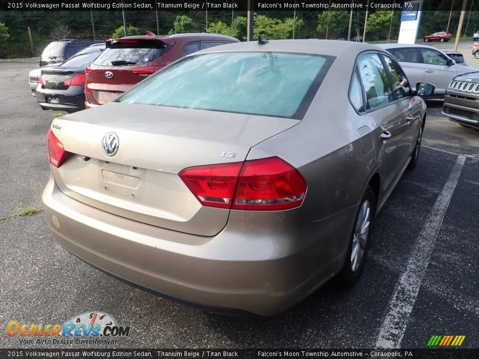 2015 Volkswagen Passat Wolfsburg Edition Sedan Titanium Beige / Titan Black Photo #4