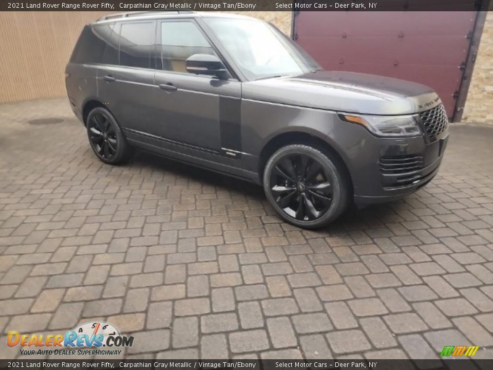 2021 Land Rover Range Rover Fifty Carpathian Gray Metallic / Vintage Tan/Ebony Photo #4