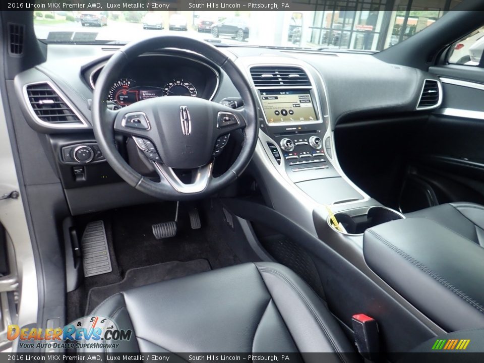 Ebony Interior - 2016 Lincoln MKX Premier AWD Photo #19