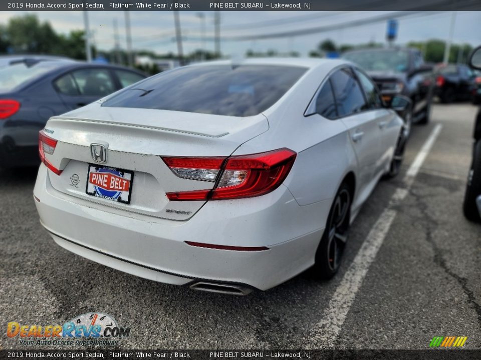 2019 Honda Accord Sport Sedan Platinum White Pearl / Black Photo #4