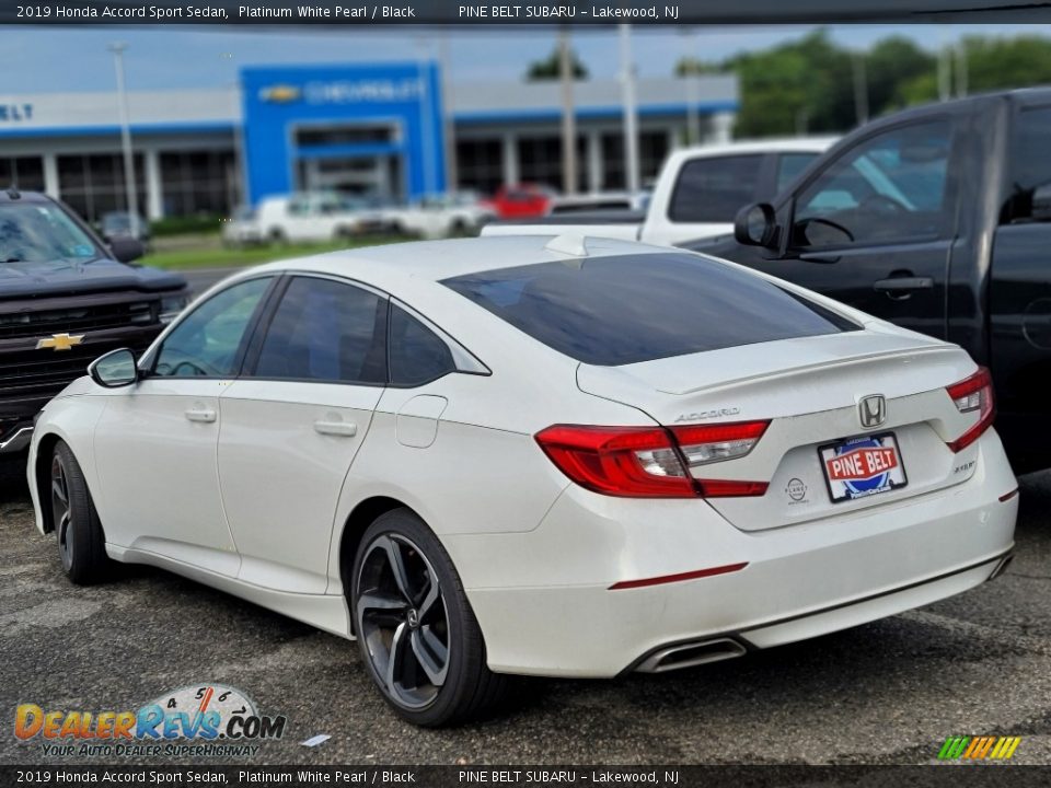 2019 Honda Accord Sport Sedan Platinum White Pearl / Black Photo #6