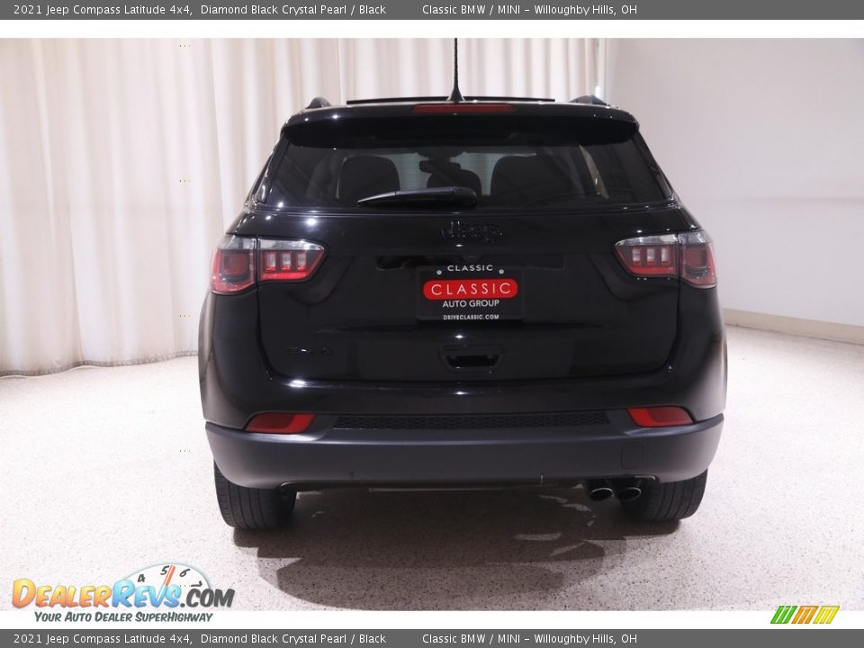 2021 Jeep Compass Latitude 4x4 Diamond Black Crystal Pearl / Black Photo #20