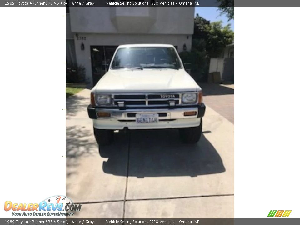 1989 Toyota 4Runner SR5 V6 4x4 White / Gray Photo #10