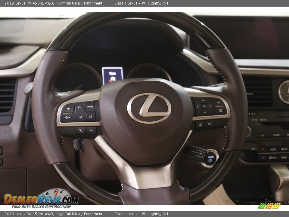 2019 Lexus RX 450hL AWD Steering Wheel Photo #7