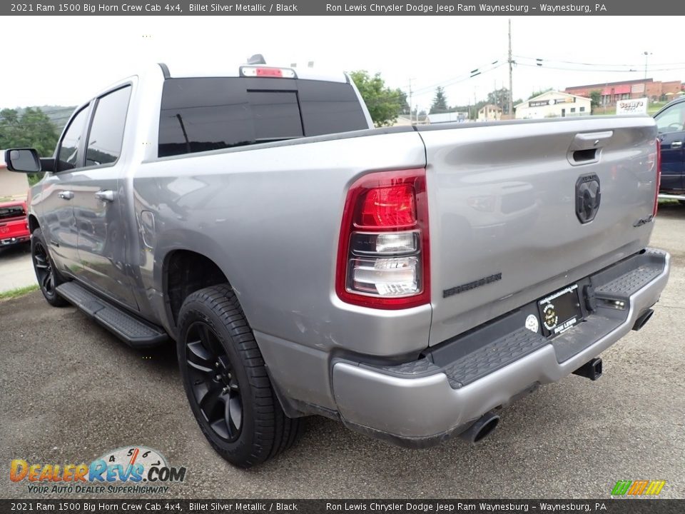 2021 Ram 1500 Big Horn Crew Cab 4x4 Billet Silver Metallic / Black Photo #2