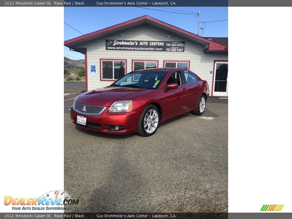 2012 Mitsubishi Galant SE Rave Red / Black Photo #3