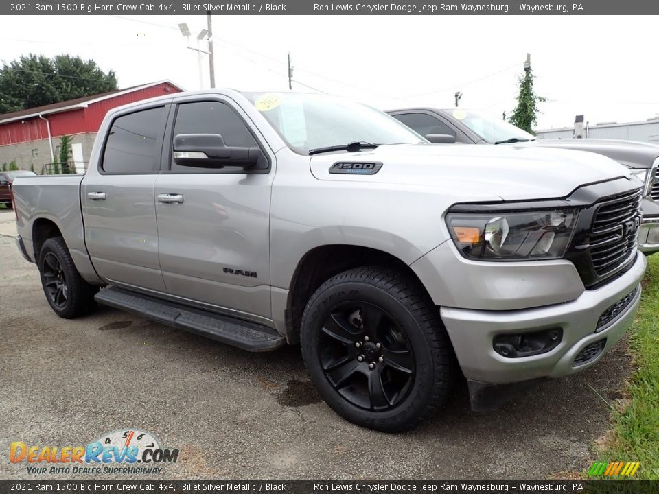 2021 Ram 1500 Big Horn Crew Cab 4x4 Billet Silver Metallic / Black Photo #4