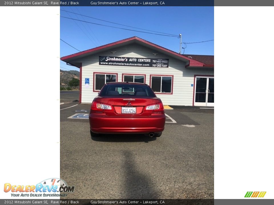 2012 Mitsubishi Galant SE Rave Red / Black Photo #5