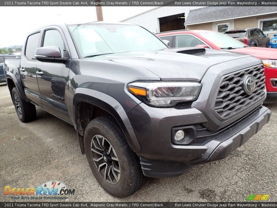 2021 Toyota Tacoma TRD Sport Double Cab 4x4 Magnetic Gray Metallic / TRD Cement/Black Photo #4