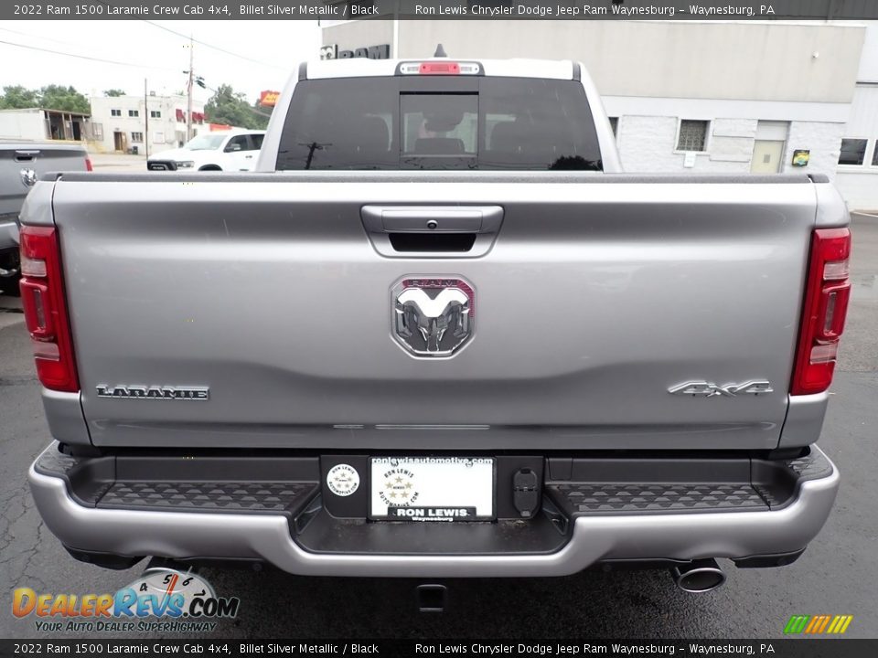 2022 Ram 1500 Laramie Crew Cab 4x4 Billet Silver Metallic / Black Photo #4