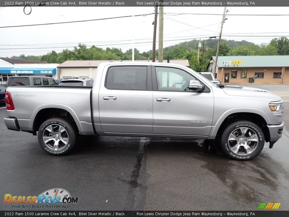 2022 Ram 1500 Laramie Crew Cab 4x4 Billet Silver Metallic / Black Photo #6