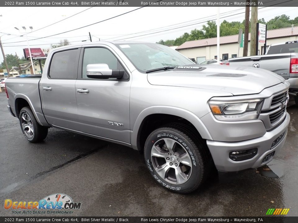 2022 Ram 1500 Laramie Crew Cab 4x4 Billet Silver Metallic / Black Photo #7