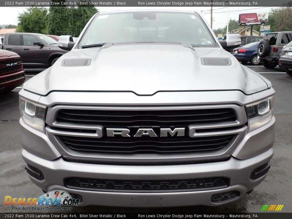 2022 Ram 1500 Laramie Crew Cab 4x4 Billet Silver Metallic / Black Photo #8