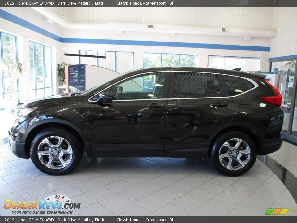 2019 Honda CR-V EX AWD Dark Olive Metallic / Black Photo #10