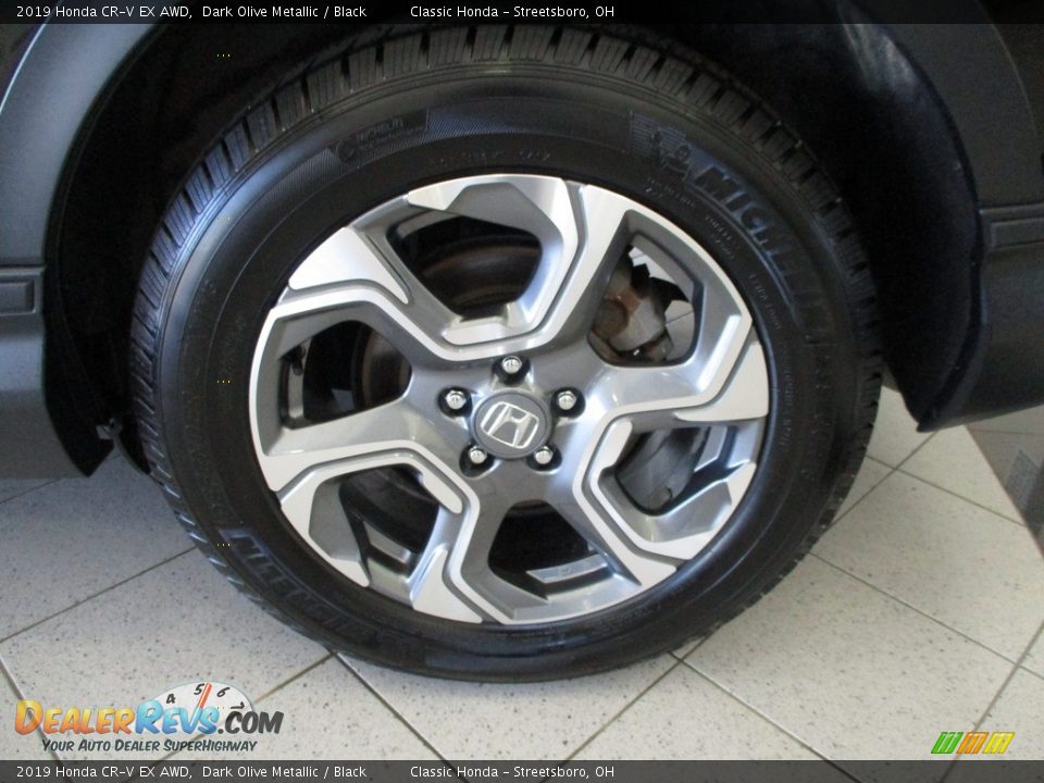 2019 Honda CR-V EX AWD Dark Olive Metallic / Black Photo #11