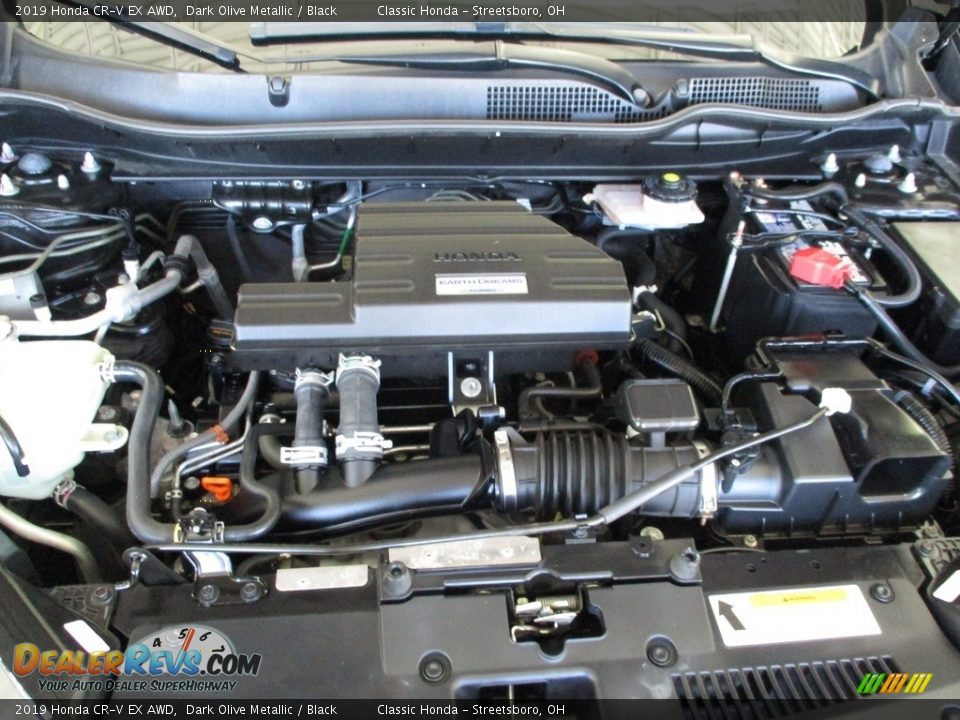 2019 Honda CR-V EX AWD Dark Olive Metallic / Black Photo #13
