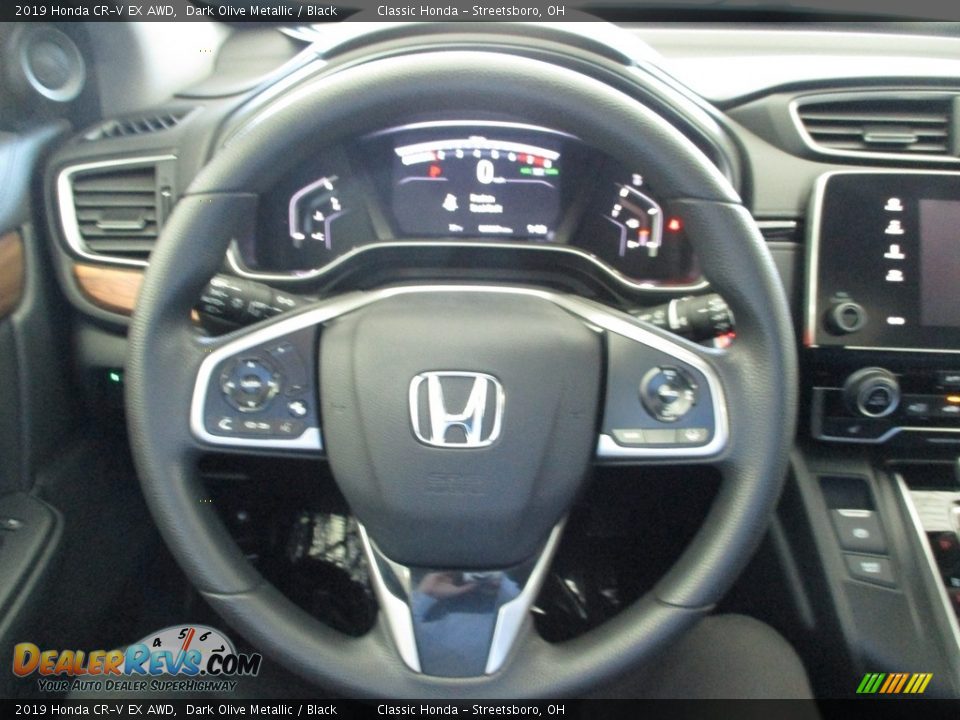 2019 Honda CR-V EX AWD Dark Olive Metallic / Black Photo #30
