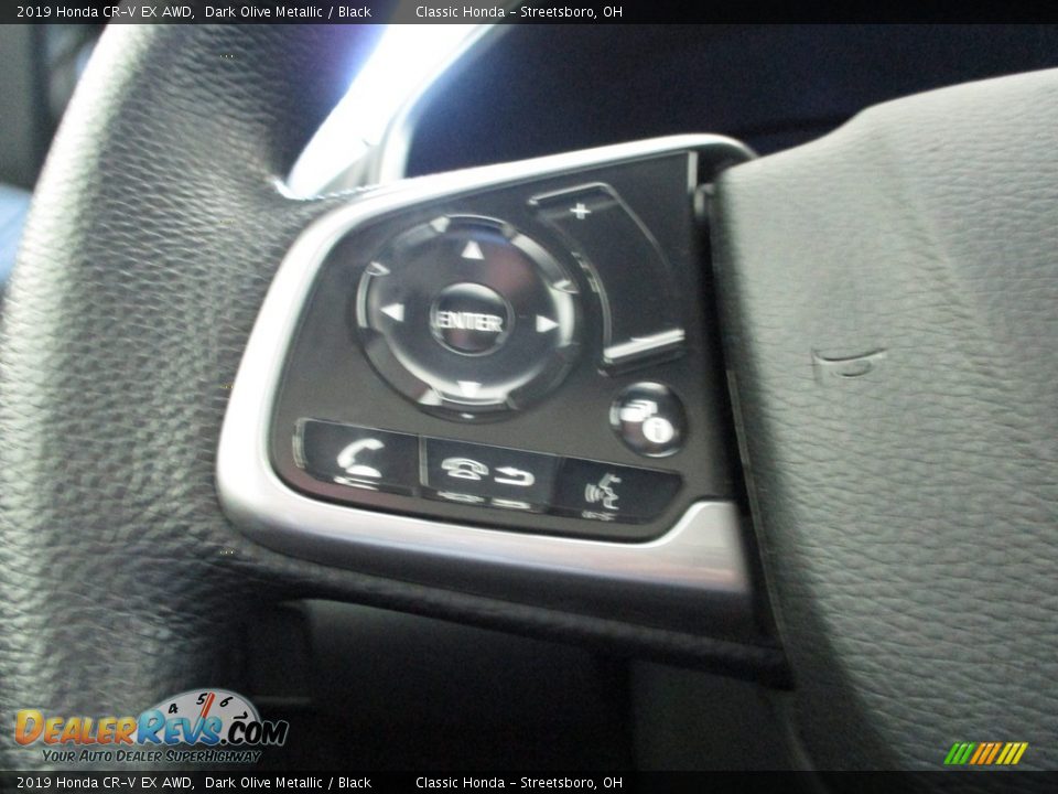 2019 Honda CR-V EX AWD Dark Olive Metallic / Black Photo #31