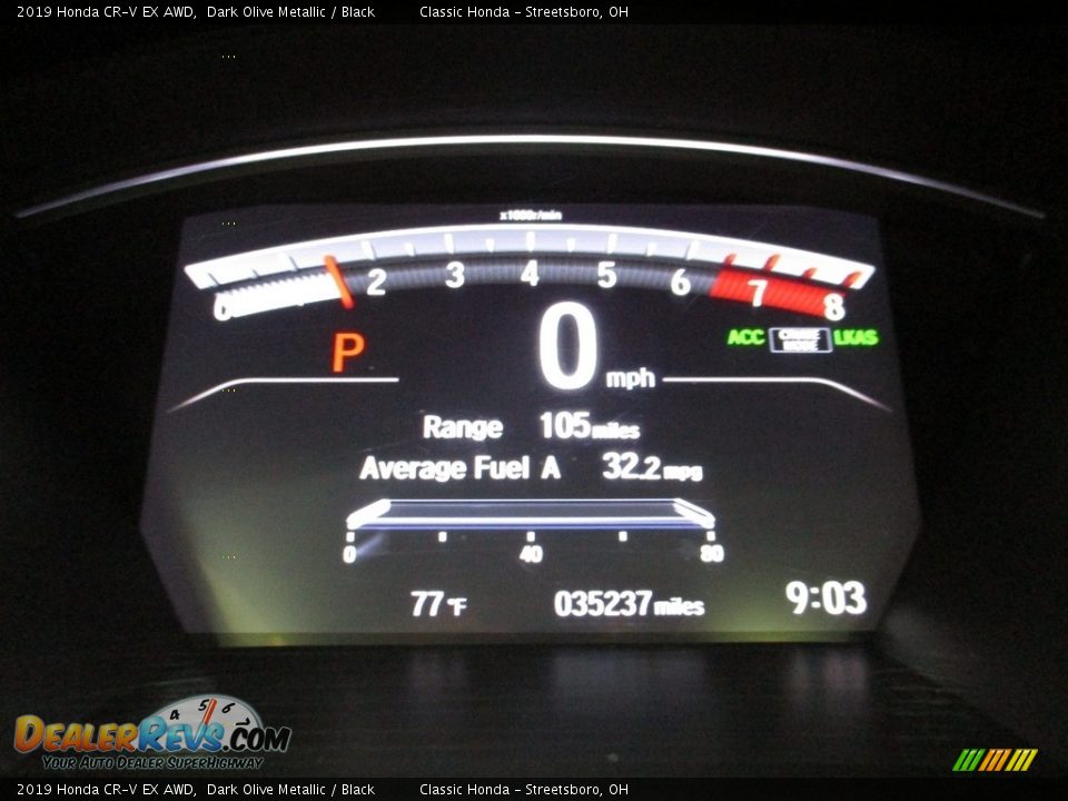 2019 Honda CR-V EX AWD Dark Olive Metallic / Black Photo #33