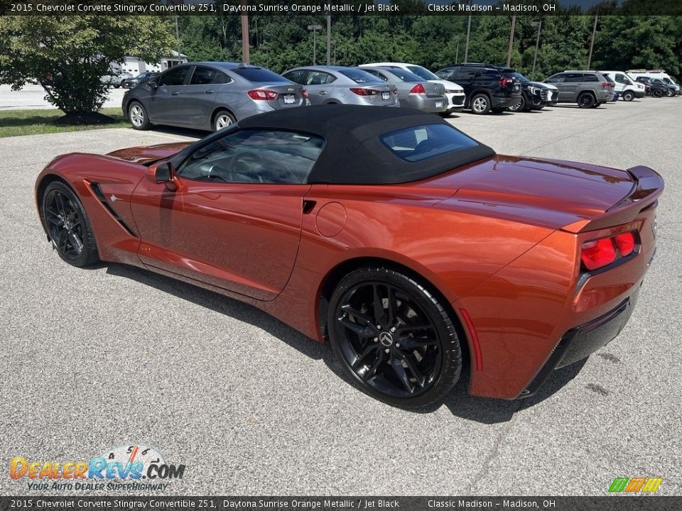 2015 Chevrolet Corvette Stingray Convertible Z51 Daytona Sunrise Orange Metallic / Jet Black Photo #2