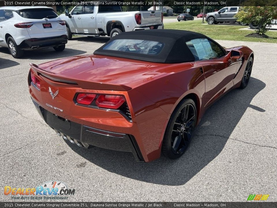 2015 Chevrolet Corvette Stingray Convertible Z51 Daytona Sunrise Orange Metallic / Jet Black Photo #3
