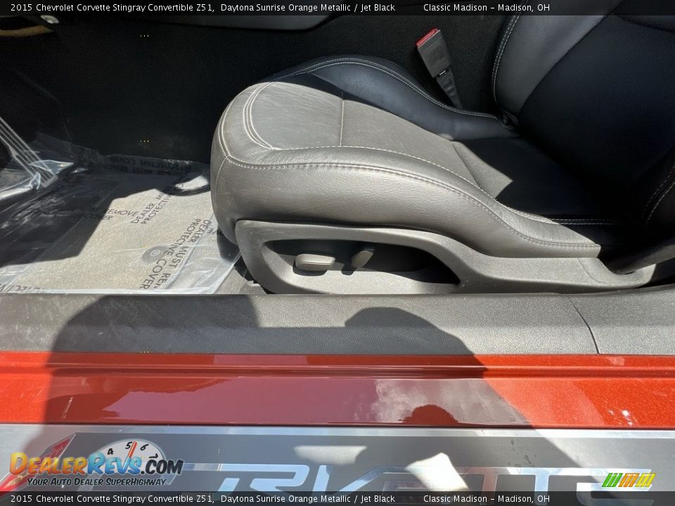 2015 Chevrolet Corvette Stingray Convertible Z51 Daytona Sunrise Orange Metallic / Jet Black Photo #7